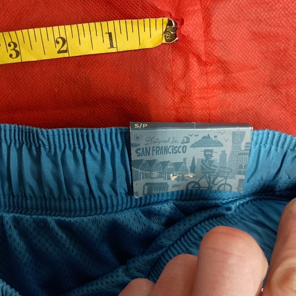 Old Navy Blue and Orange Swim Trunks - Picture 6 of 13